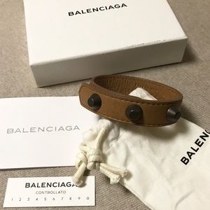 ⛔️reserved⛔️Balenciaga leather studded bracelet